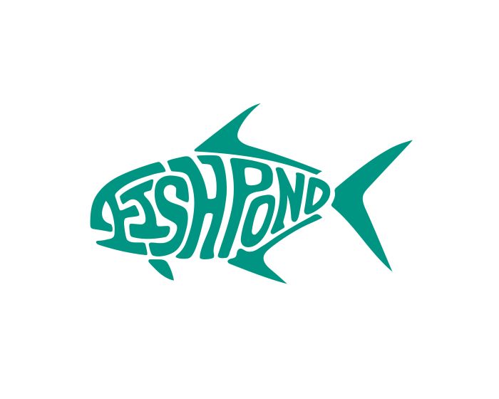 Fishpond Sticker - Permit Die Cut 6"