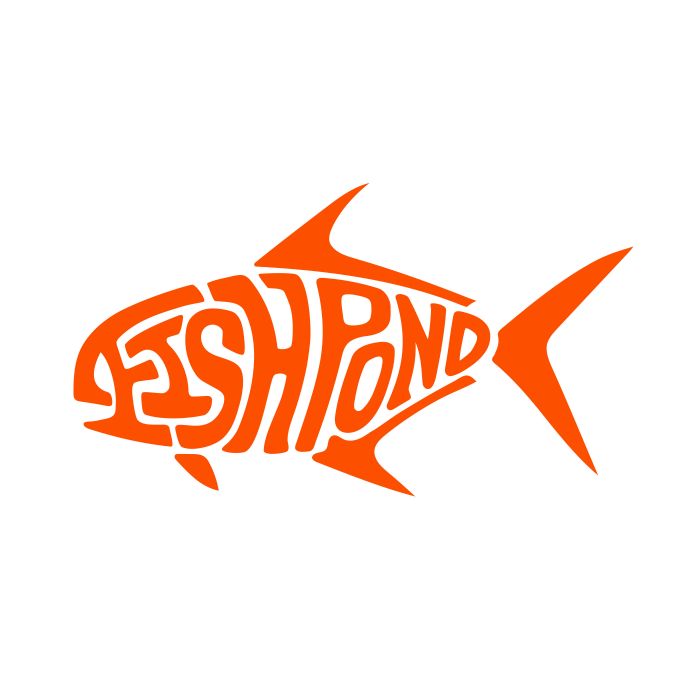 Fishpond Sticker - Permit Die Cut 6"