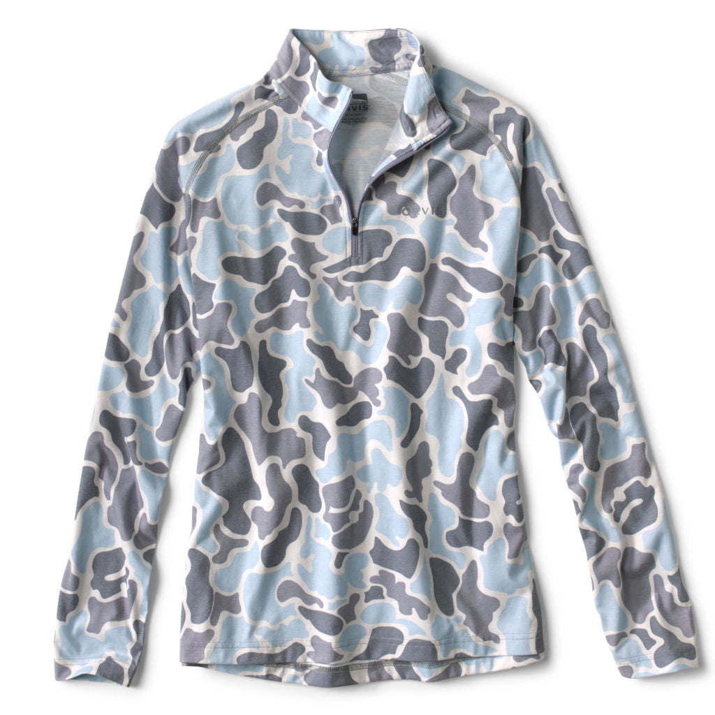 Out Fly Fishing Branded Orvis Men's Drirelease Printed Quarter Zip