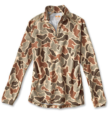 Out Fly Fishing Branded Orvis Men's Drirelease Printed Quarter Zip