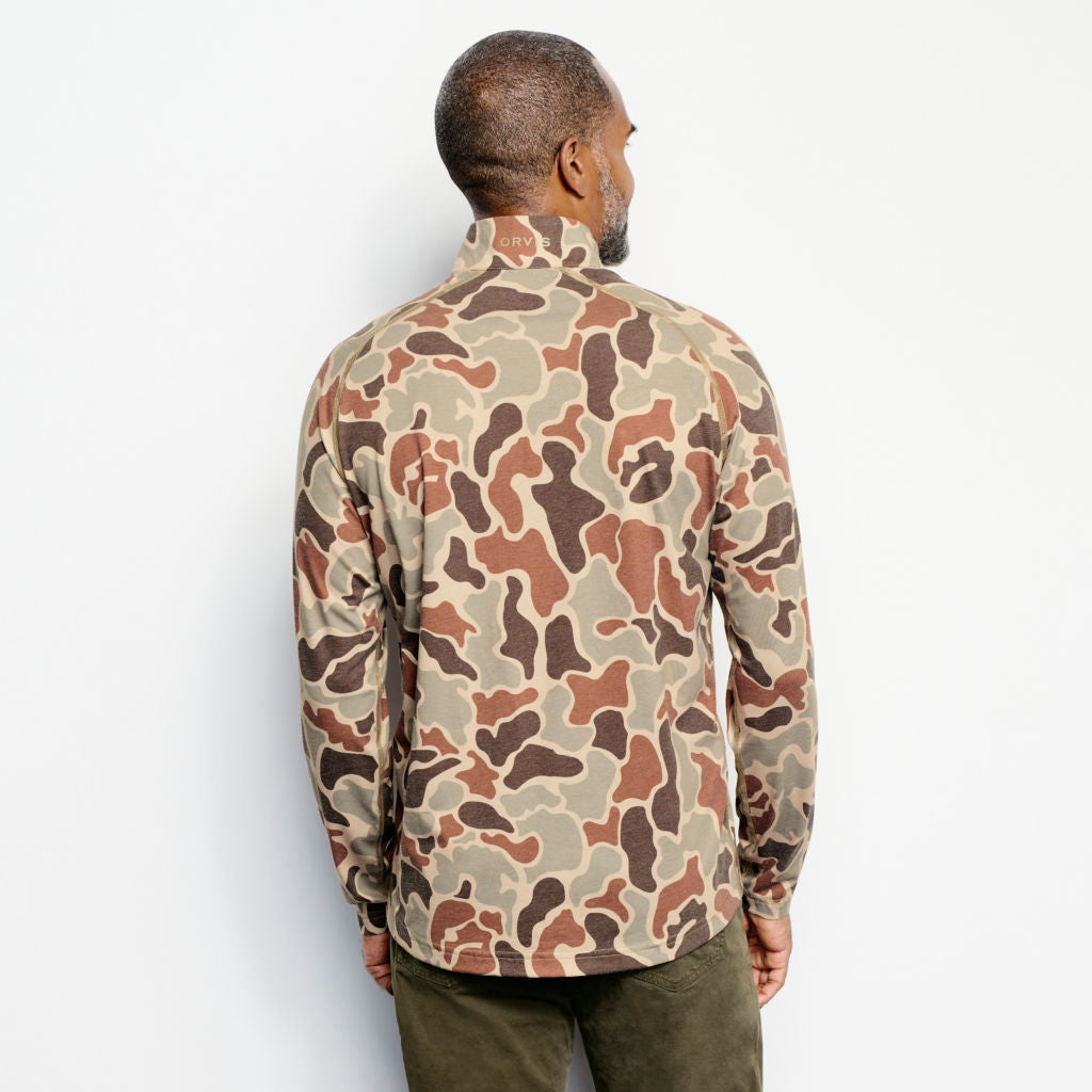 Out Fly Fishing Branded Orvis Men's Drirelease Printed Quarter Zip