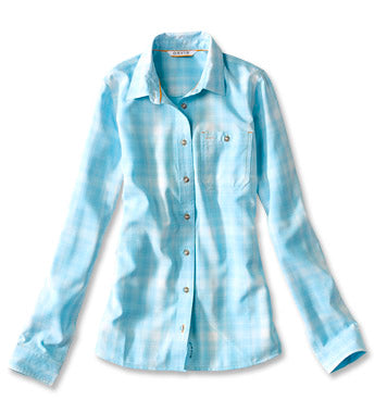 Orvis Women's Tech Chambray Plaid Workshirt (Sale)