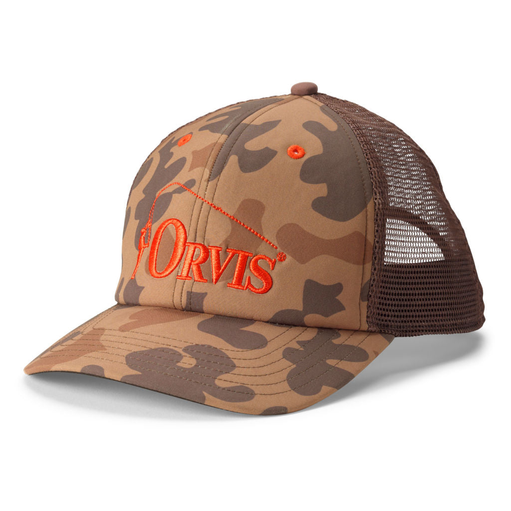Orvis 1971 Camo Bent Rod Trucker Hat