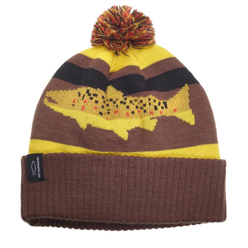 Rep Your Water Hat:  Knit Hats with Pompom (Digi colors)