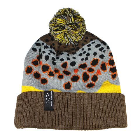 Rep Your Water Hat:  Knit Hats with Pompom (Fish Skins)