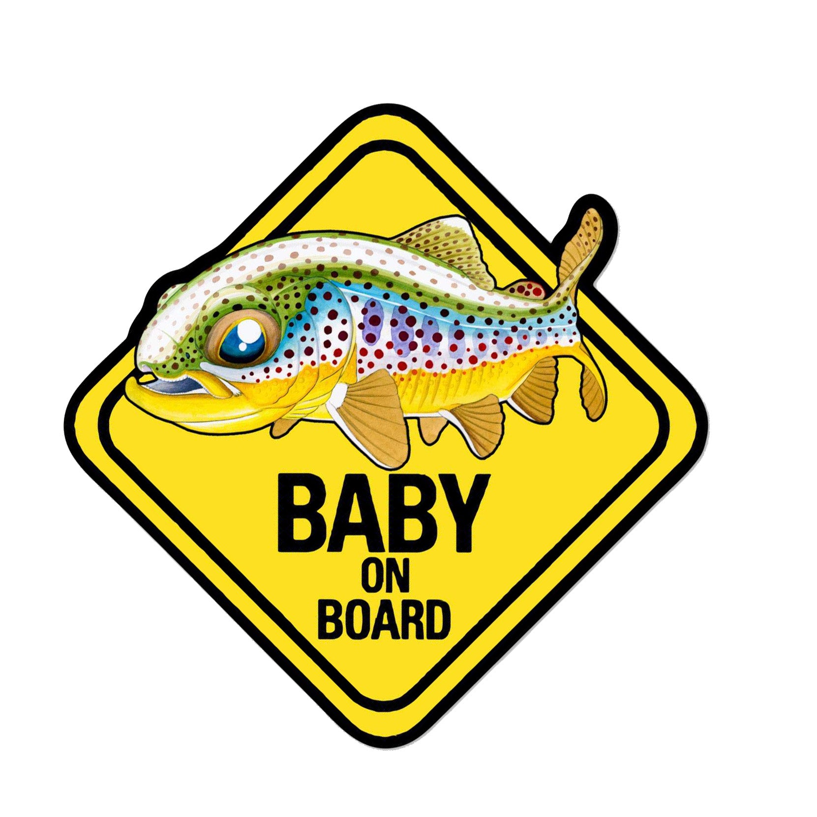 Nick Laferriere Baby On Board Trout Decals