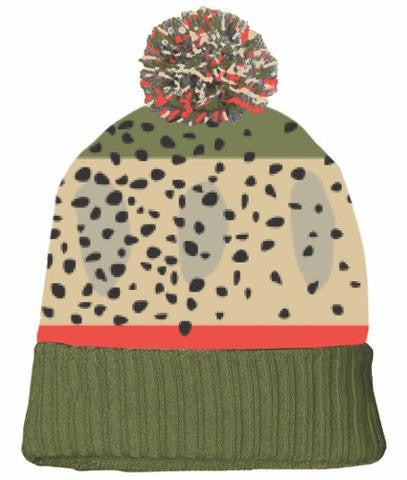 Rep Your Water Hat:  Knit Hats with Pompom (Fish Skins)