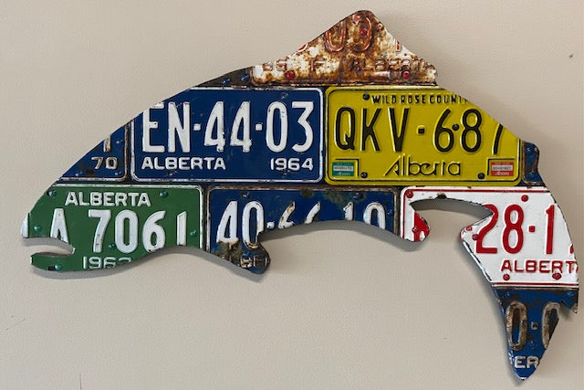 Cody's Alberta License Plate Trout