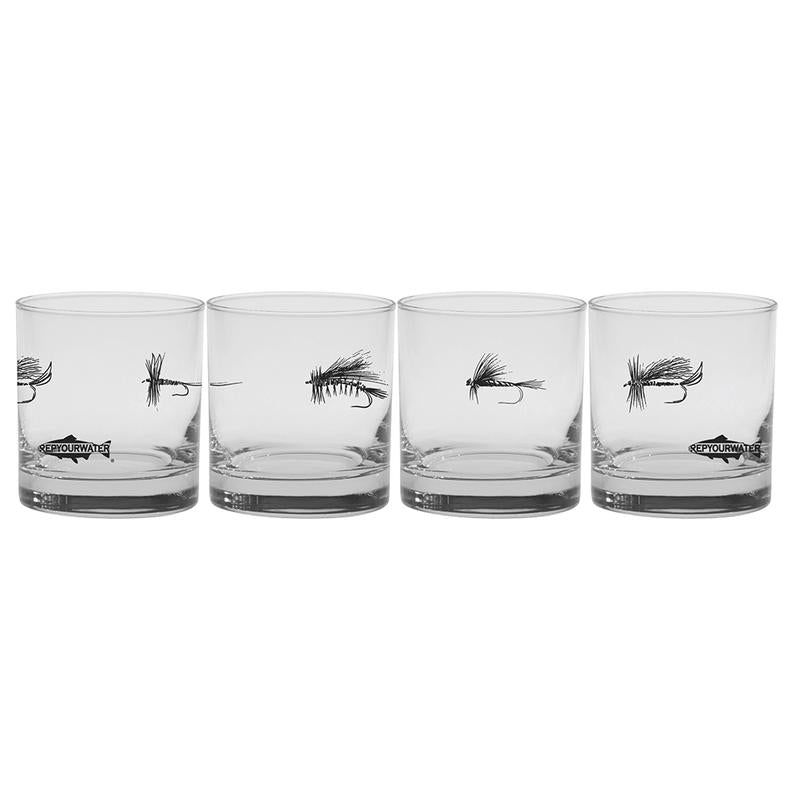 Rep Your Water Dry or Die Old Fashioned Glass