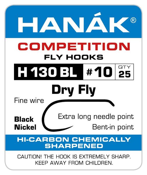 Hanak Competition Fly Hooks H 130 BL Dry Fly