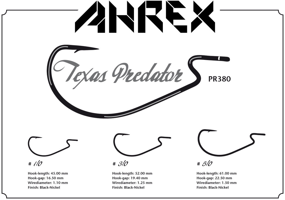 Ahrex Texas Predator Hooks PR380