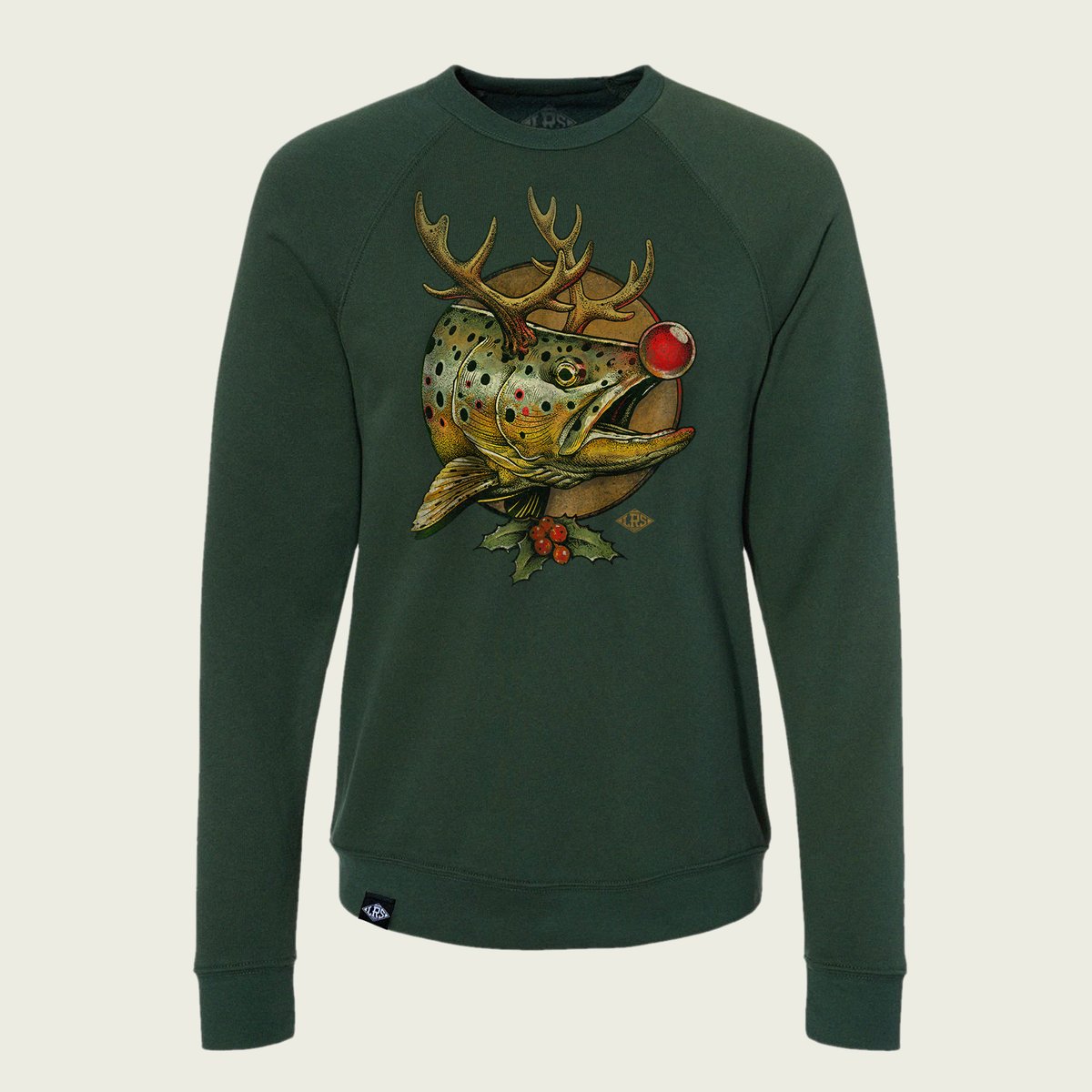 LRS Rudolph The Red Nosed Trout Sweater