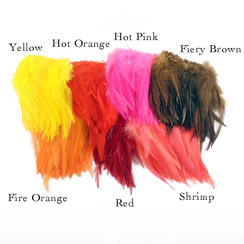 Hareline Strung Saddle Hackle 4-6"