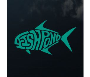 Fishpond Sticker - Permit Die Cut 6"