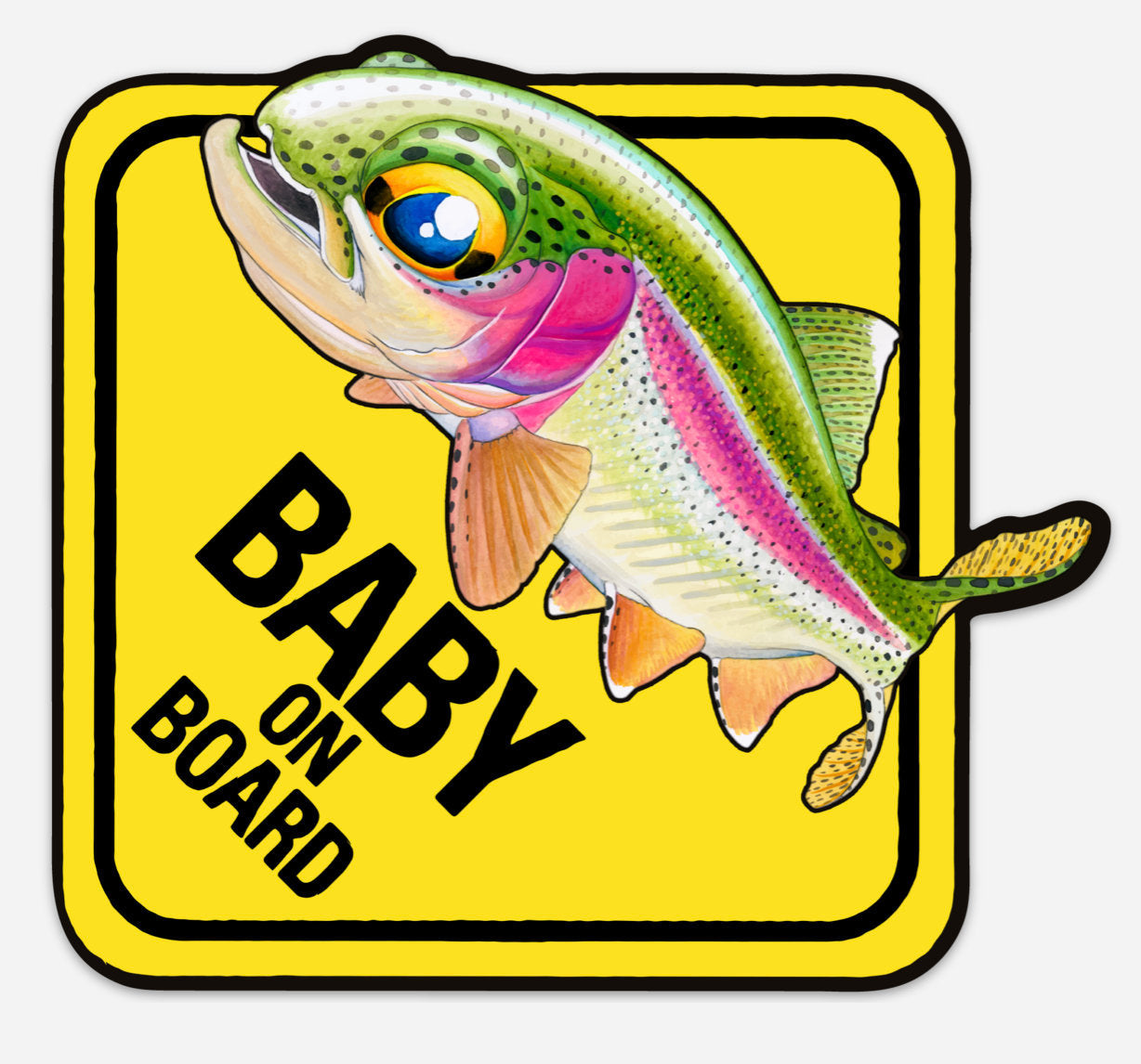 Nick Laferriere Baby On Board Trout Decals