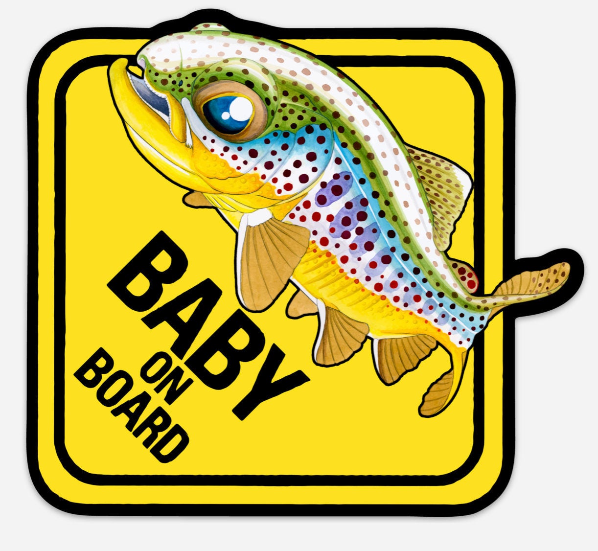 Nick Laferriere Baby On Board Trout Decals