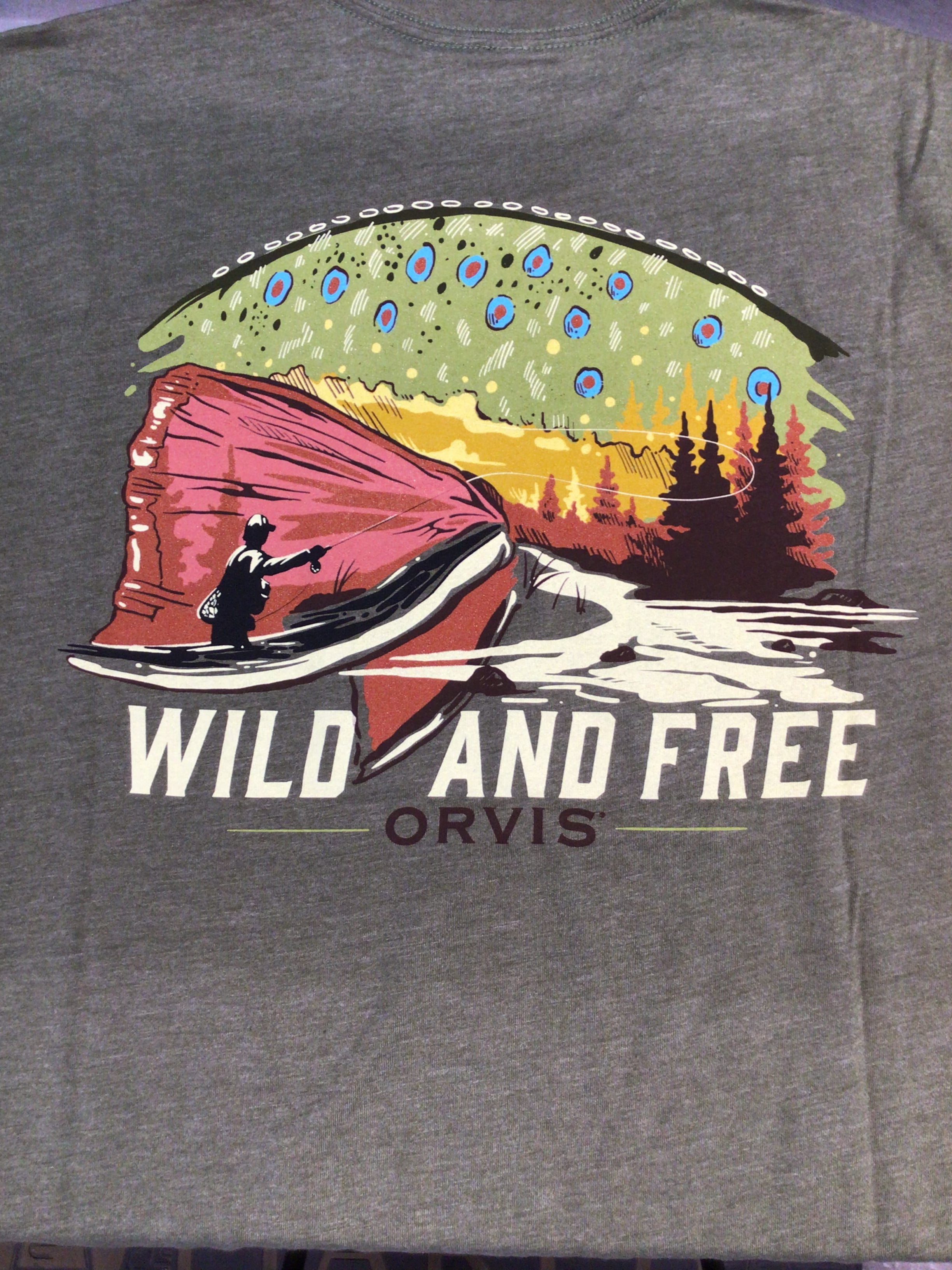 Orvis Wild And Free Short Sleeved Tee
