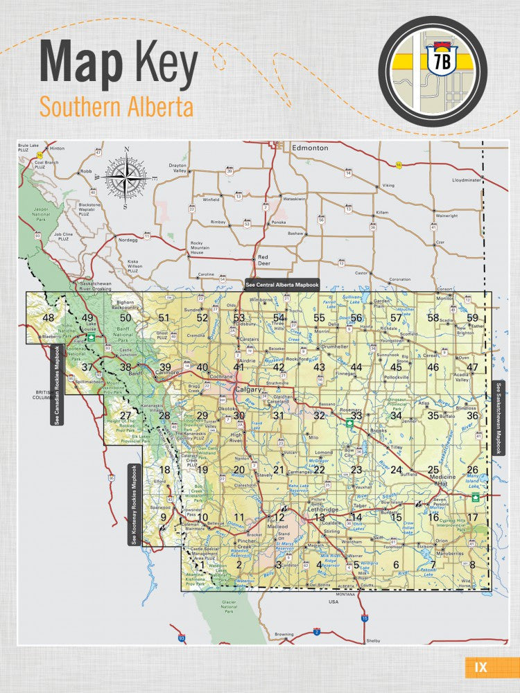 Backroad Mapbooks: Southern Alberta