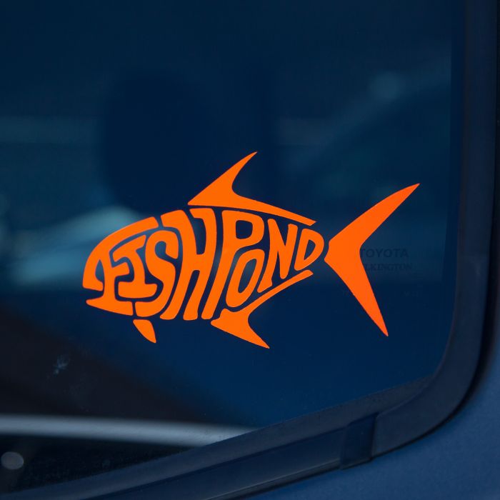 Fishpond Sticker - Permit Die Cut 6"